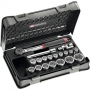 Cliquet et douilles 1/2'' coffret de 19 pièces S.161-2P6PB